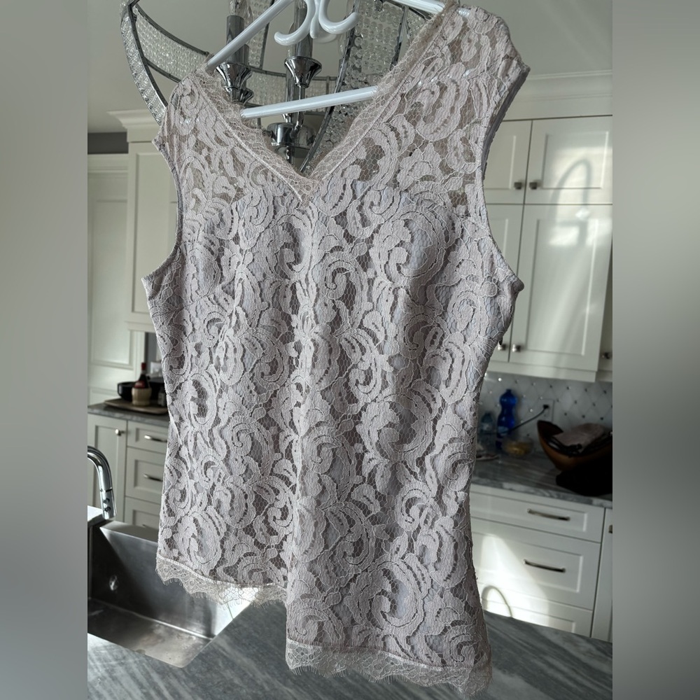 Size 16  Précis lace nude coloured evening gala top brand new with tags attach